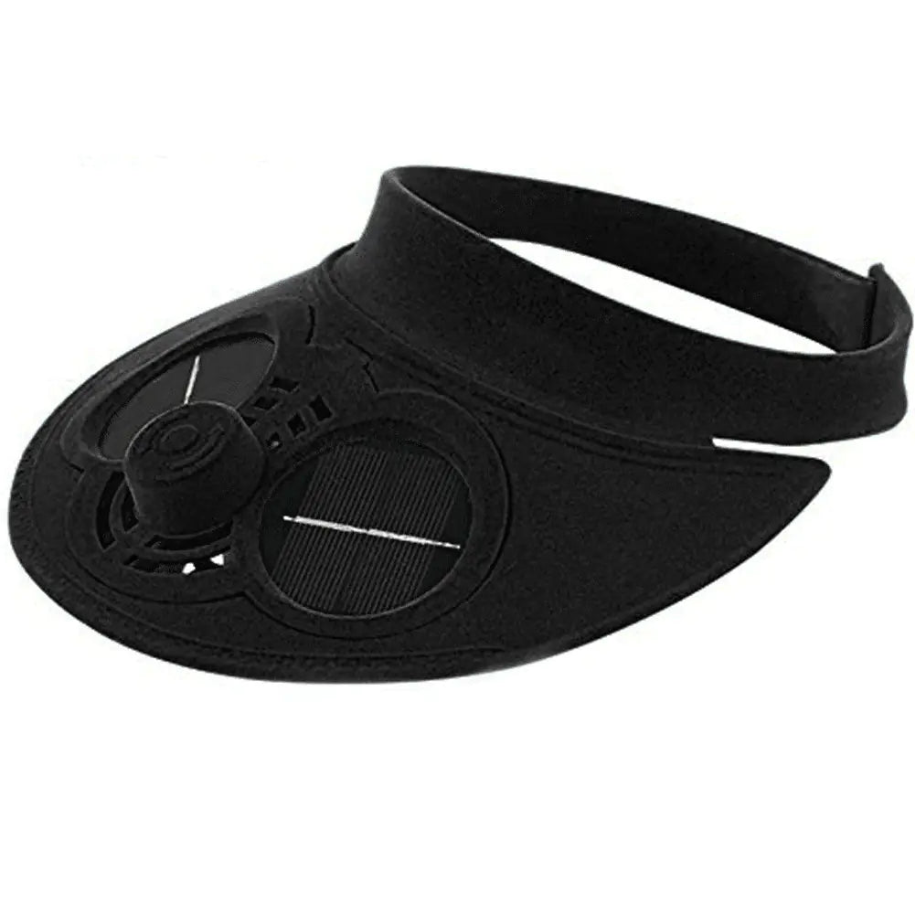 Solar Fan Hat with Cooling Feature for Outdoor Use