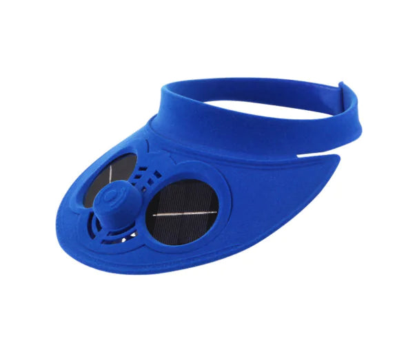 Solar Fan Hat with Cooling Feature for Outdoor Use
