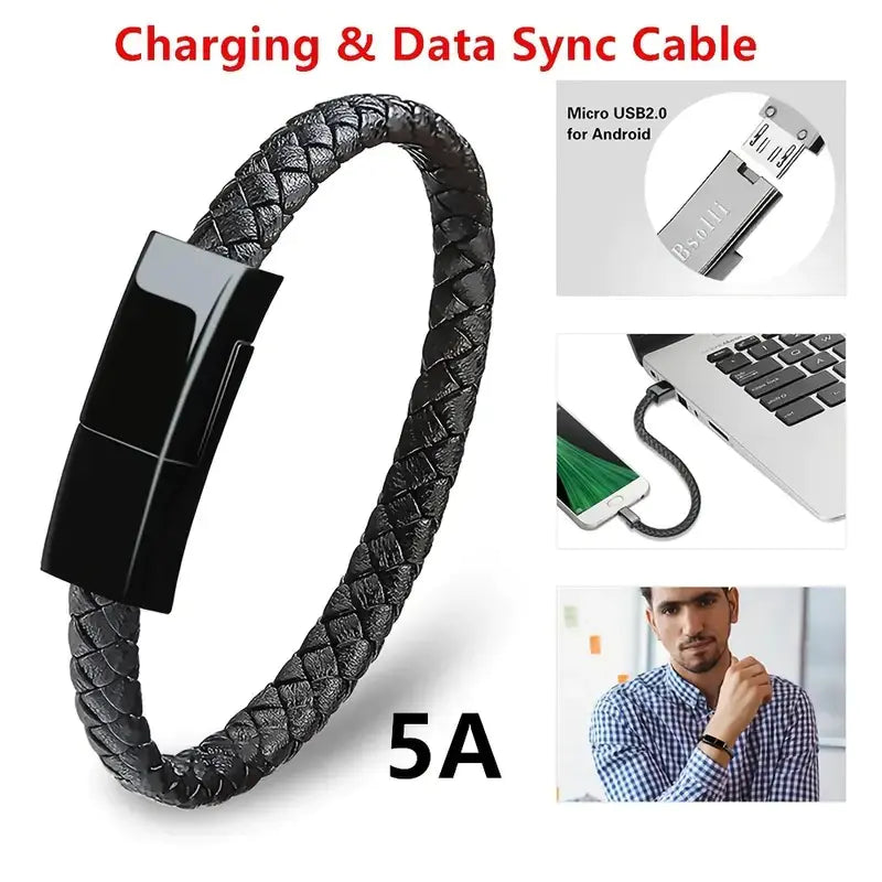 Bracelet Charging Cable for iPhone and Android