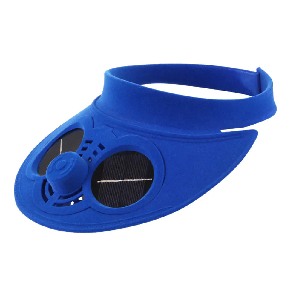 Solar Fan Hat with Cooling Feature for Outdoor Use