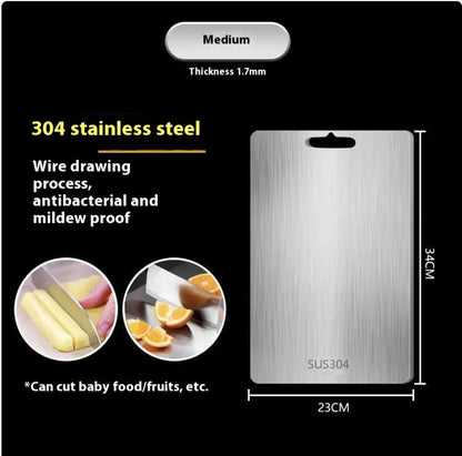 304 Stainless Steel Cutting Board - Double Sided