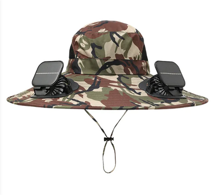 Solar Fan Rechargeable Brim Hat