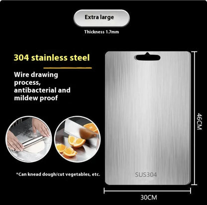 304 Stainless Steel Cutting Board - Double Sided
