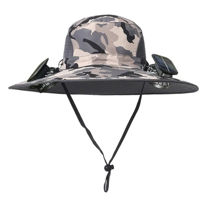 Solar Fan Rechargeable Brim Hat